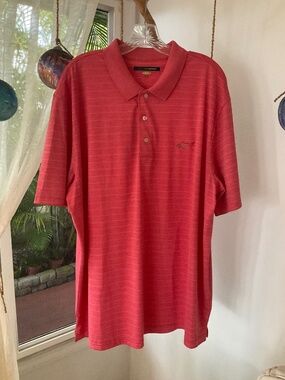 Greg Norman Play Dry Men’s Pink Golf Shirt Sz XXL